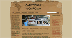 Desktop Screenshot of capetowntocairo.com
