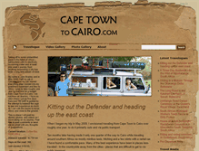 Tablet Screenshot of capetowntocairo.com